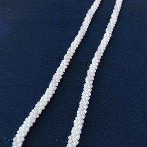 Tiny Faux Pearl Bead Entwined Necklace